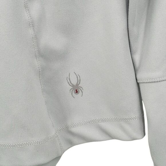 Spyder Ladies Freestyle Half-Zip Pullover Light Gray Size Medium - Picture 6 of 7